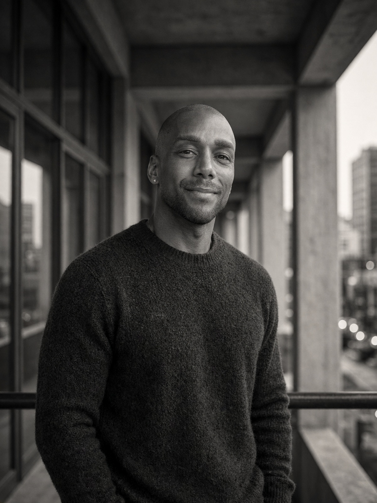 Dr. Nathan Cooper in a modern architectural setting